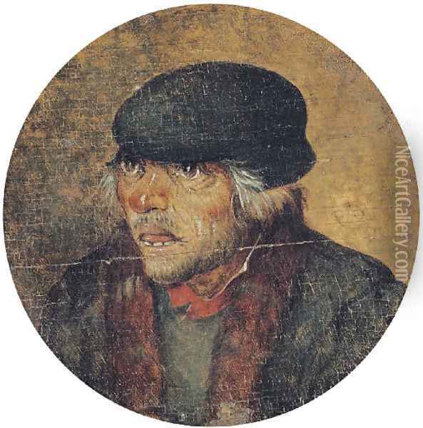 A peasant Oil Painting - Pieter The Younger Brueghel