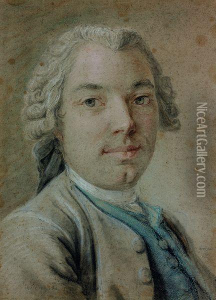 Portrait En Buste De Monsieur Perrier Oil Painting - Jean Martial Fredou