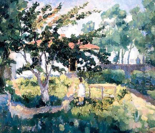 Summer Landscape Oil Painting - Kazimir Severinovich Malevich
