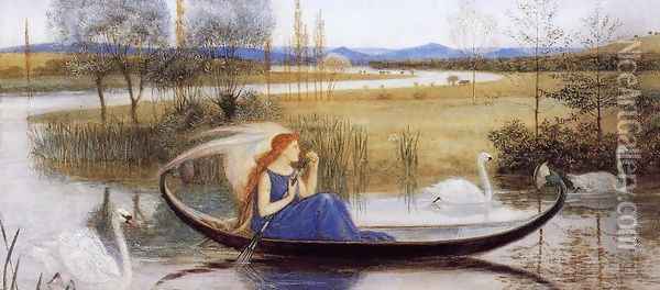 My Soul is an Enchanted Boat... Oil Painting - Walter Crane