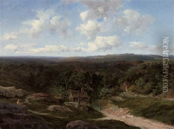 Ashdown Forest, Kent Oil Painting - Edmund John Niemann
