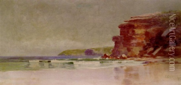 Freshwater Beach, Manly Oil Painting - Elioth Gruner