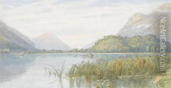 Lago Piano Oil Painting - Charles Jones Way