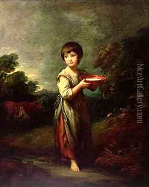 Lavinia the Milk Maid Oil Painting - Thomas Gainsborough