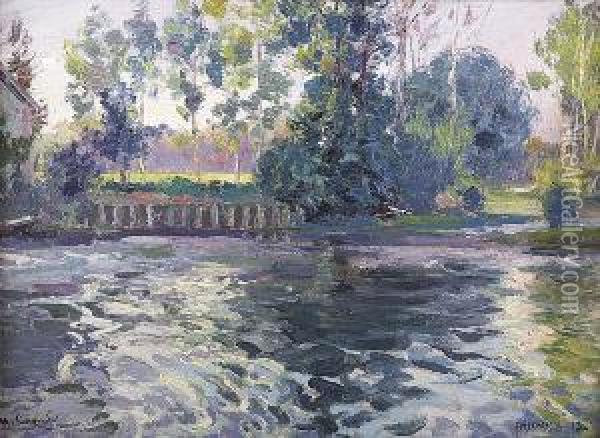 Moulin A Brechamps Oil Painting - Ulisse Caputo