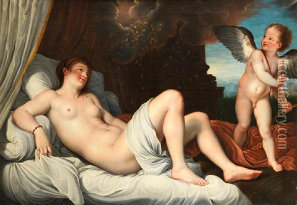 Danae Oil Painting -  Titian