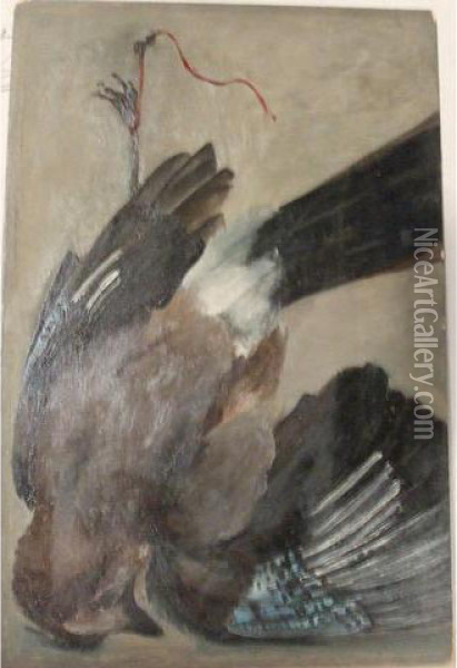 Nature Morte A L'oiseau Oil Painting - Georges Philibert Charles Marionez