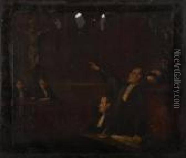Le Pardon Oil Painting - Honore Daumier