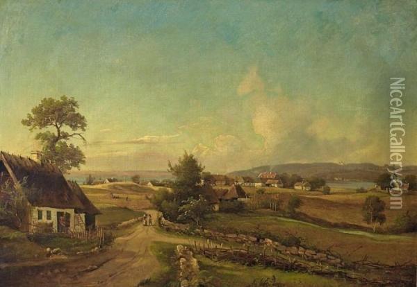 Harvest Scenery Oil Painting - Vilhelm Peter Carl Petersen