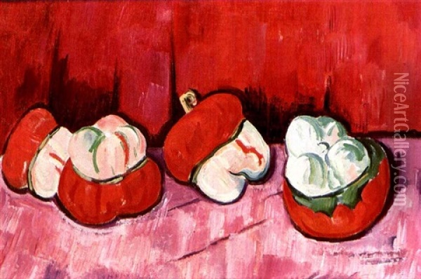 Peppers Oil Painting - Marsden Hartley