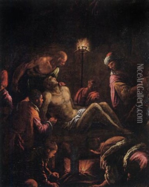 Le Martyre De Saint Laurent Oil Painting - Leandro da Ponte Bassano