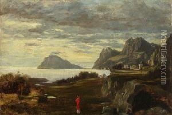 Erinnerung An Korfu: Oil Painting - Albert Lang