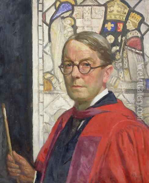Self Portrait 1925 Oil Painting - Robert Anning Bell
