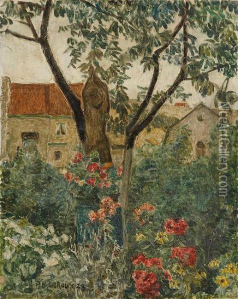 Le Jardin Oil Painting - Henri Louis-Ph. Leroux