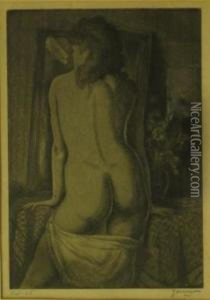 Female Nude Oil Painting - Emil Ganso