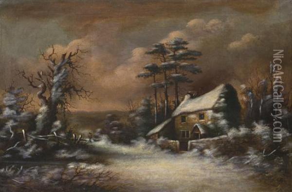Winter Landscape Oil Painting - Ralph Bowen