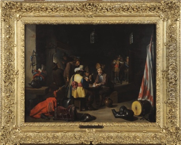 Le Corps De Garde Oil Painting - Thomas Van Apshoven