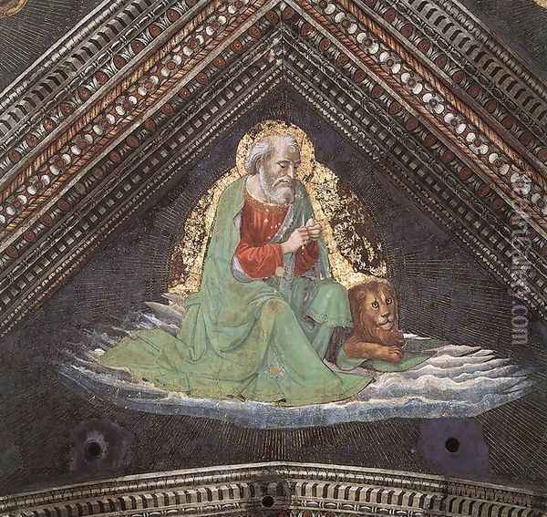 St Mark The Evangelist Oil Painting - Domenico Ghirlandaio
