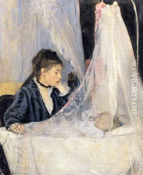 The Cradle 1872 Oil Painting - Berthe Morisot