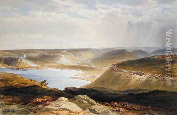 Head of the Harbour, Sebastopol, plate from The Seat of War in the East, published by Colnaghi and Co., 1856 Oil Painting - William Simpson