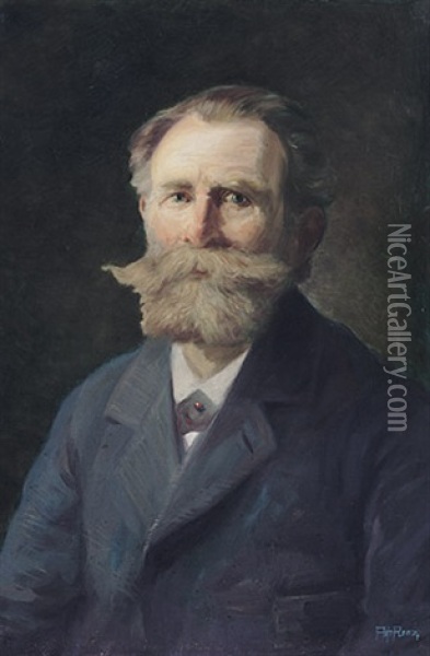 Portrait Eines Bartigen Herren Oil Painting - Alfred Renz