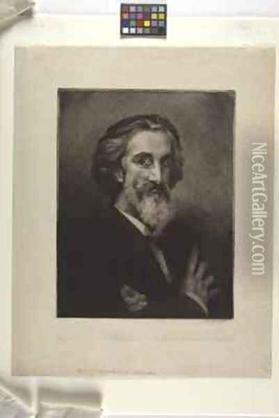 Portrait of Arthur d'Echerac Oil Painting - Felix Bracquemond