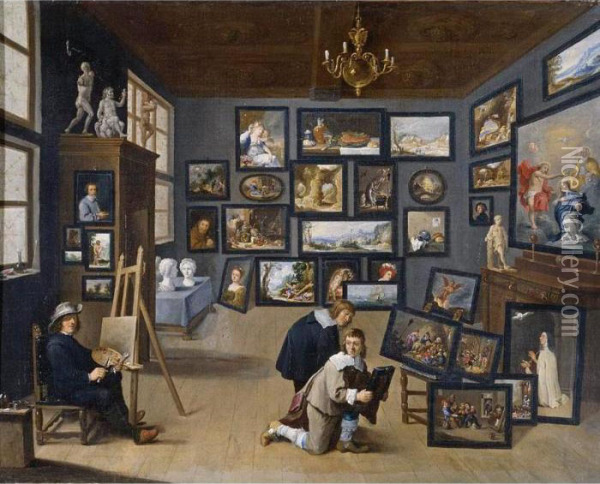 - Oil Painting - David The Younger Teniers
