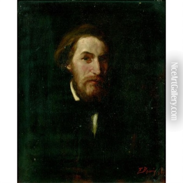 Portrait D'alfred Bruyas (?) Oil Painting - Francois Bonvin