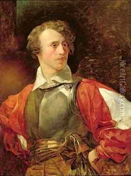 Portrait of Vladimir Samoylov as Hamlet Oil Painting - Karl Pavlovich Briulloff