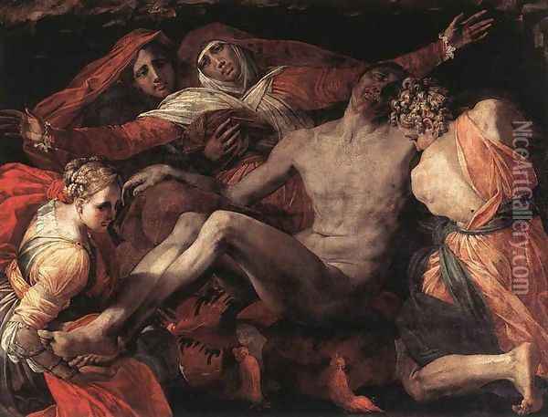 Pietà Oil Painting - Fiorentino Rosso