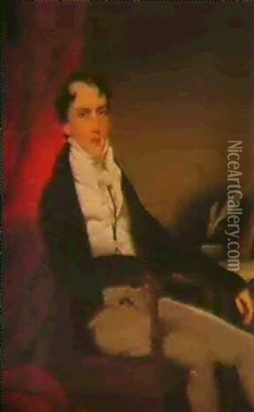 Portrait Of Mr. Scott Oil Painting - George Chinnery