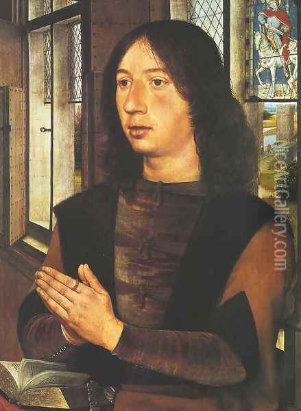 Portrait of Maarten van Nieuwenhove Oil Painting - Hans Memling