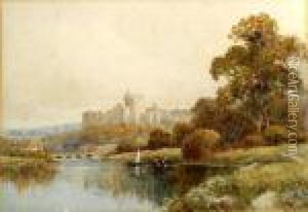 A Dorsetvillage Oil Painting - Arthur Wallis Mills
