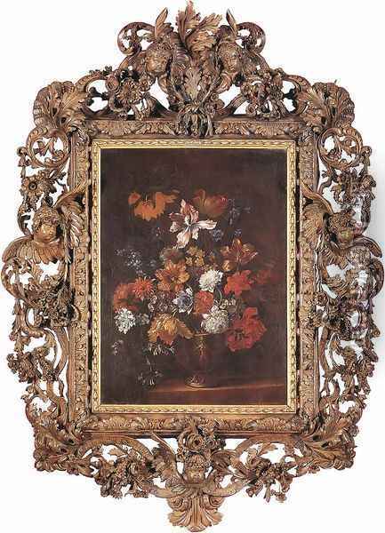 Flower Piece (3) Oil Painting - Gaspar-pieter The Younger Verbruggen