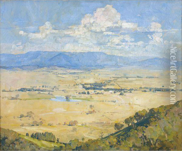 Melba's Country Oil Painting - Arthur Ernest Streeton