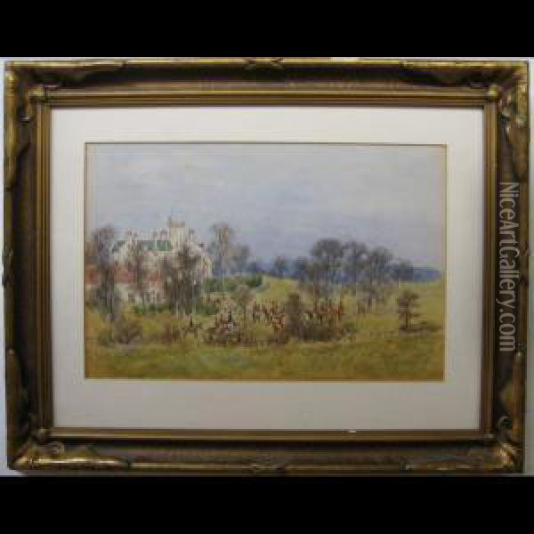 The Fox Hunt Oil Painting - Robert Mitchell Meadows