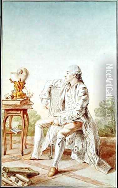 Monsieur Marie Joseph Savalette de Buchelay Oil Painting - Louis Carrogis Carmontelle