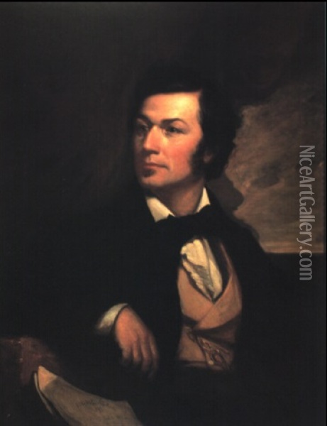 Portrait Of Marshall S. Pike (music Composer) Oil Painting - John Neagle
