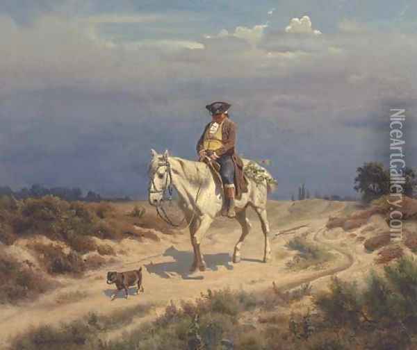 The long journey home Oil Painting - Wilhelm Camphausen