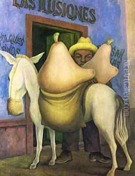 Las Ilusiones 1944 Oil Painting - Diego Rivera