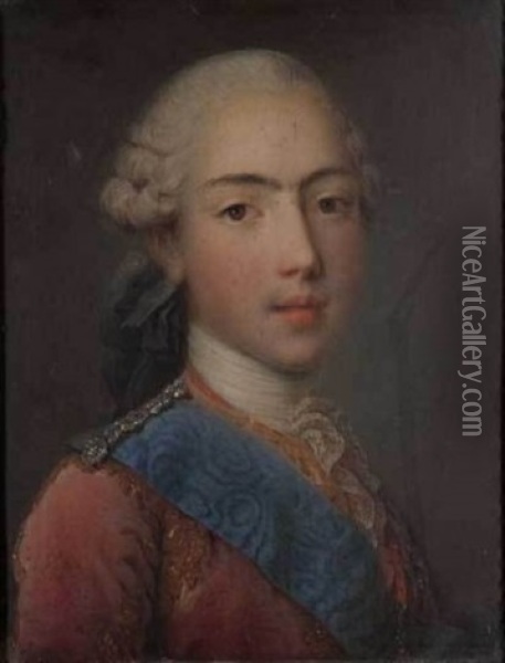 Portrait Du Comte D'artois Oil Painting - Jean-Martial Fredou