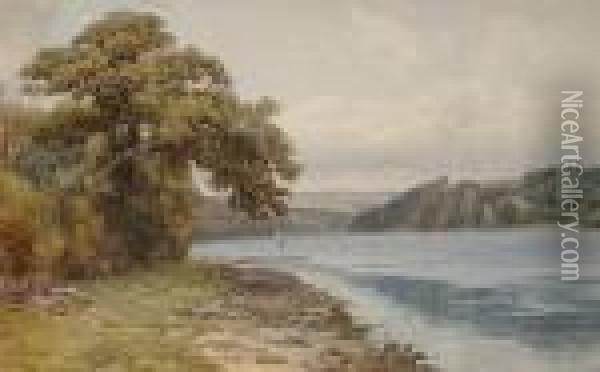 The River Fowey, Cornwall Oil Painting - Alfred Robert Quinton