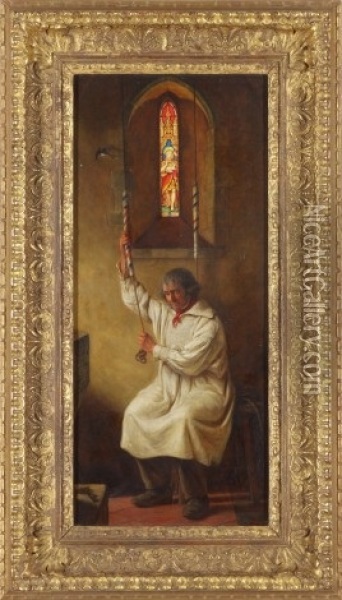 The Passing Bell Oil Painting - William Gale
