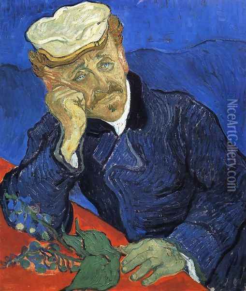 Portrait Of Doctor Gachet Oil Painting - Vincent Van Gogh