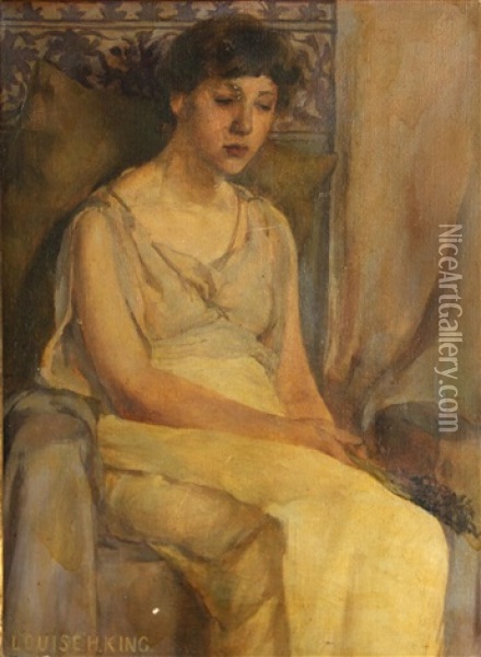 A Solemn Beauty Oil Painting - Louise Howland King Cox