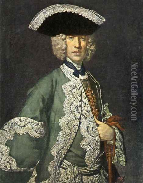 Portrait of a Gentleman 1730s Oil Painting - Vittore Ghislandi