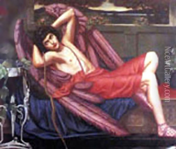 Icarus 1900 Oil Painting - Sandor Bortnyik