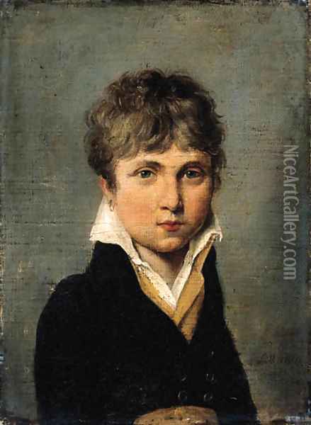 Portrait of a young man Oil Painting - Louis Leopold Boilly