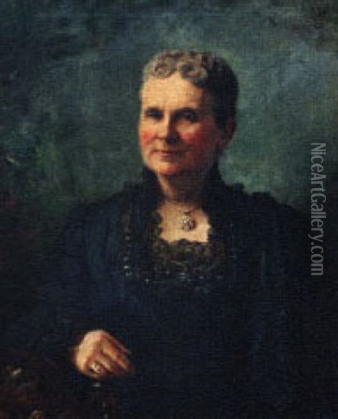 Portrait Of Mrs. Thomas S. Kirksbride Oil Painting - Howard Russell Butler