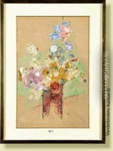 Vase De Fleurs Oil Painting - Marcel Jefferys